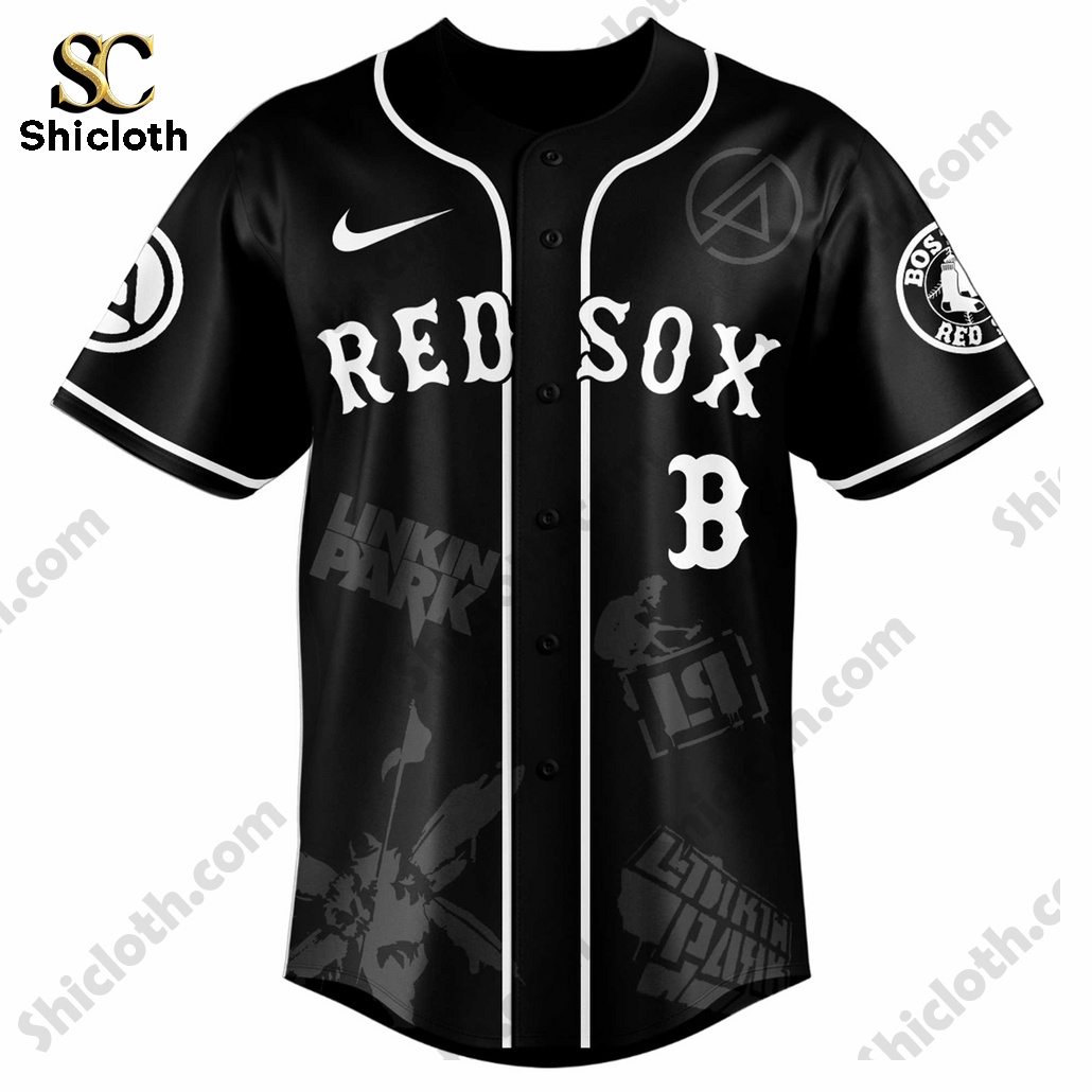 Linkin Park Tour Edition Limited 2025 Boston Red Sox Jersey 5 Linkin Park Tour Edition Limited 2025 Boston Red Sox Jersey - Image 5