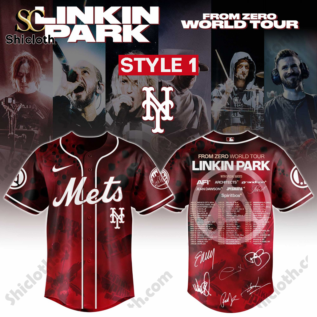 Linkin Park Tour Edition Limited 2025 New York Mets Jersey