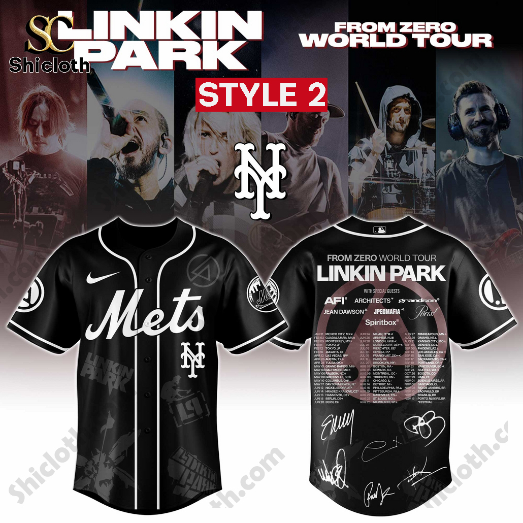 Alternative view of Linkin Park Tour Edition Limited 2025 New York Mets Jersey