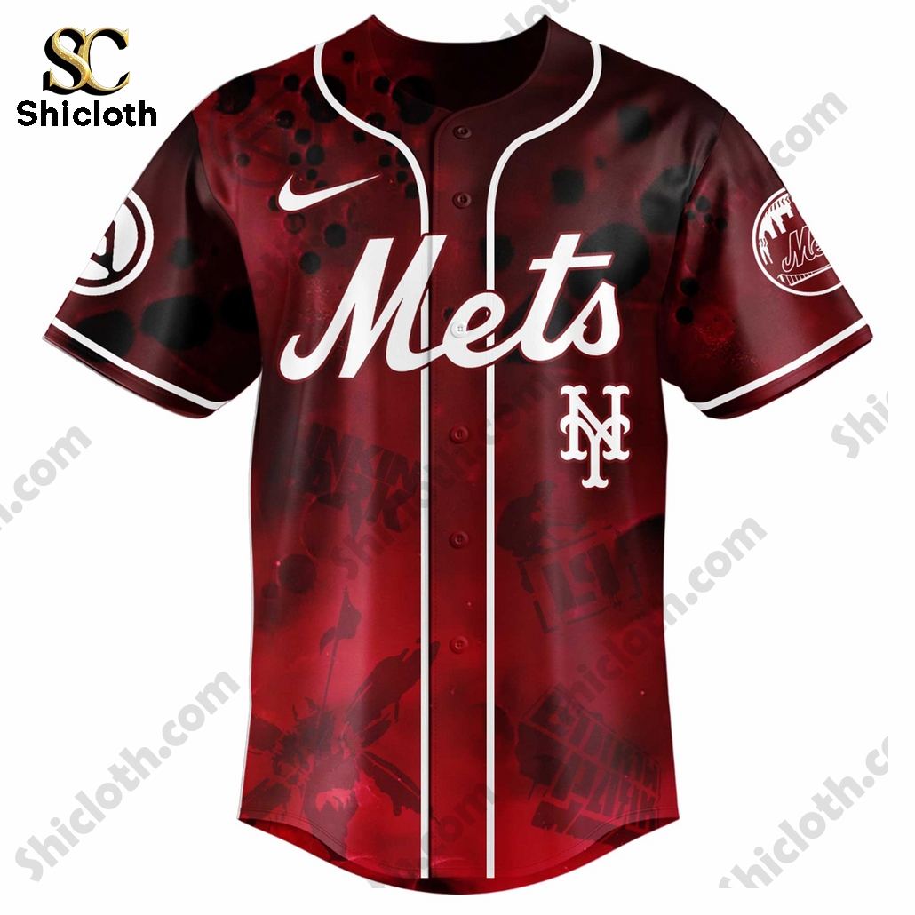 Linkin Park Tour Edition Limited 2025 New York Mets Jersey 3 Linkin Park Tour Edition Limited 2025 New York Mets Jersey - Image 3