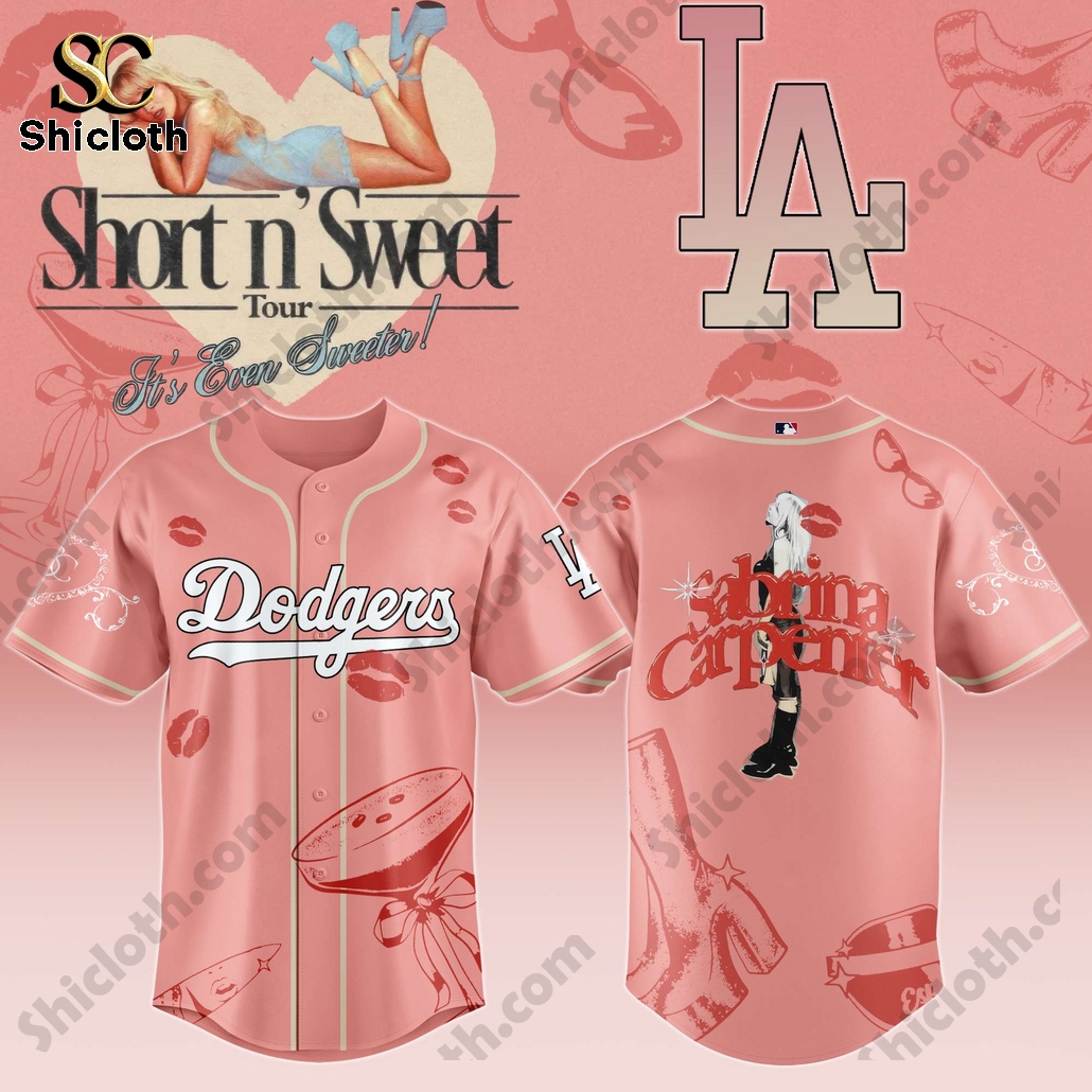 Los Angeles Dodgers Sabrina Carpenter Tour 2025 Baseball Jersey