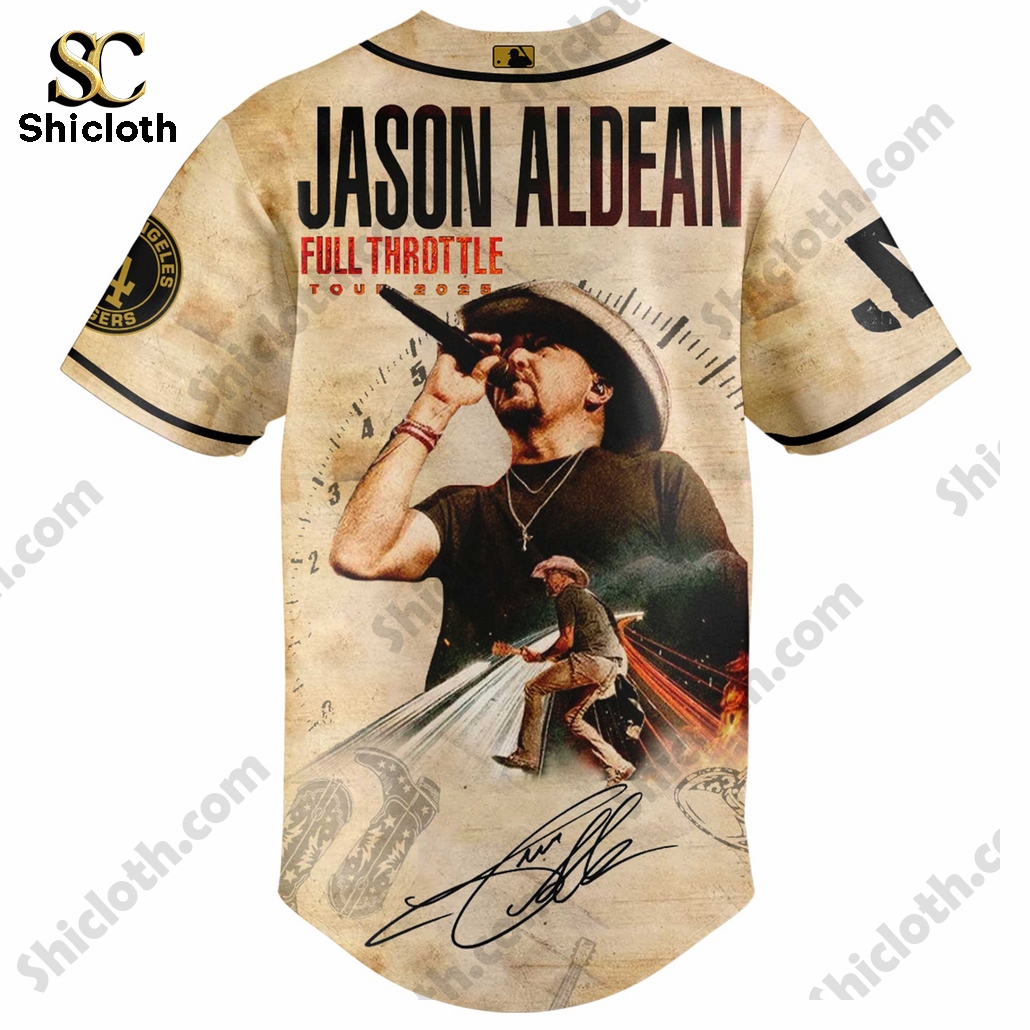 Los Angeles Dodgers x Jason Aldean Baseball Jersey 2025 Jersey 5 Los Angeles Dodgers x Jason Aldean Baseball Jersey 2025 Jersey - Image 5