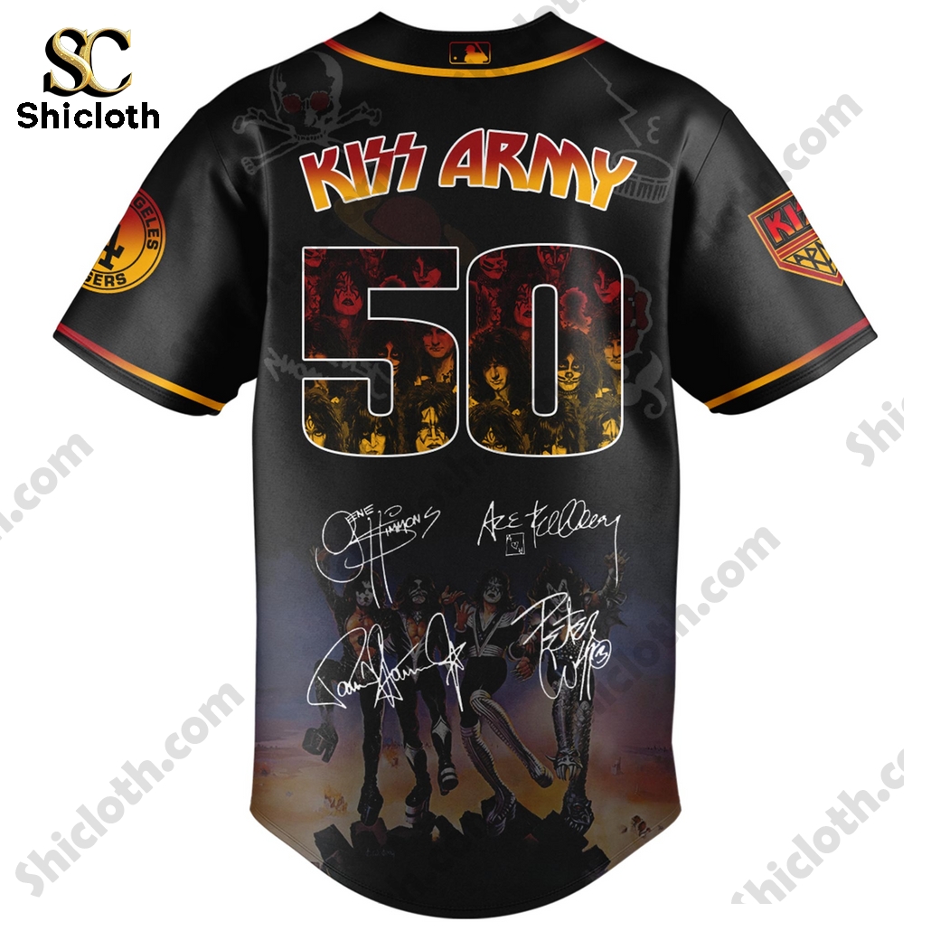 Los Angeles Dodgers x Kiss Army 50th Anniversary 2025 Jersey 5 Los Angeles Dodgers x Kiss Army 50th Anniversary 2025 Jersey - Image 5