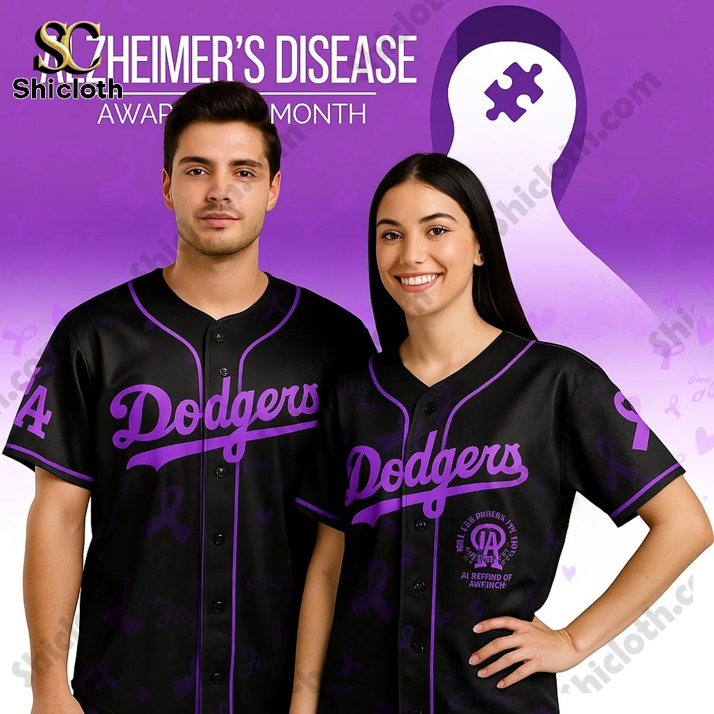 Los Angeles Dodgers x World Alzheimer?s Disease Awareness Month 2025 MLB Baseball Jersey