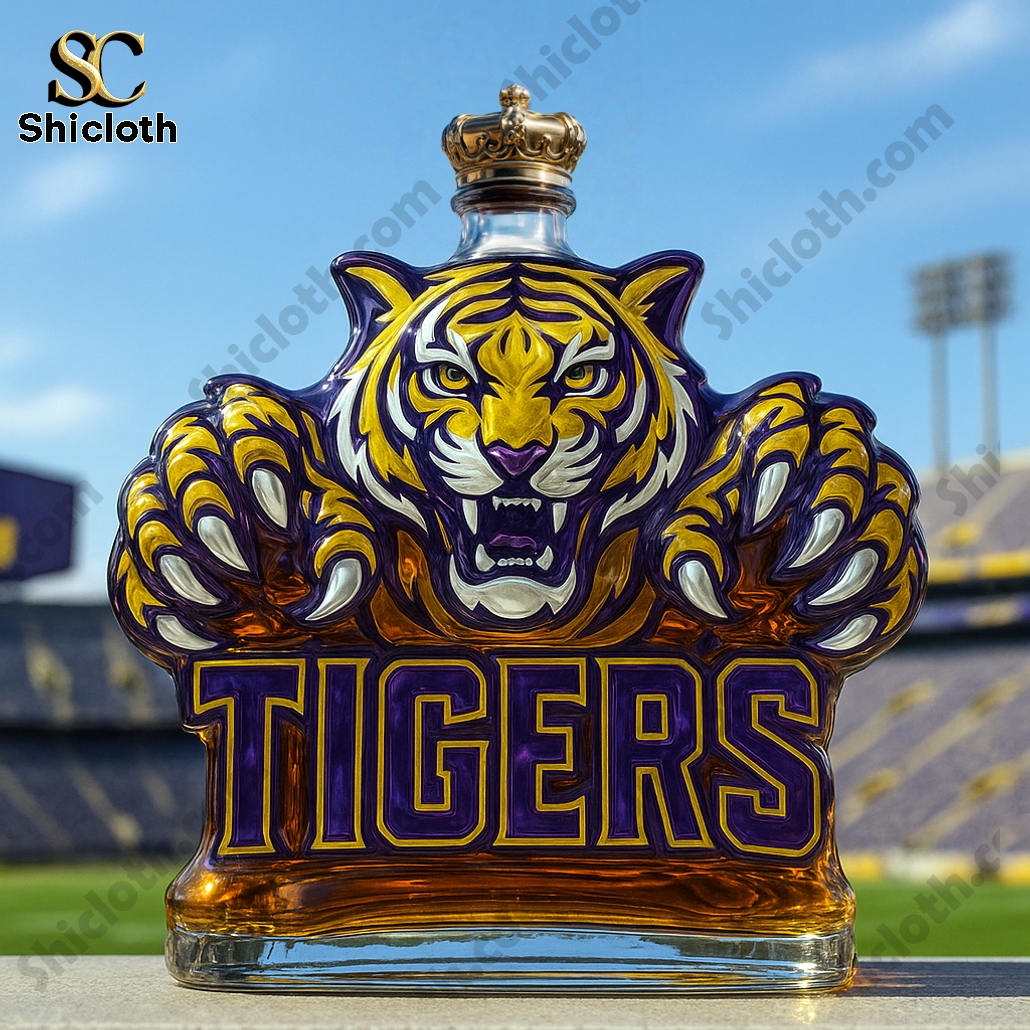 LSU Tigers Limited Edition Whiskey Bottle