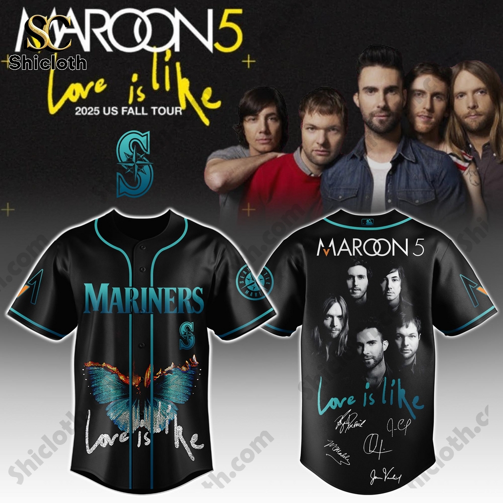 Maroon5 LOVE IS LIKE 2025 Us Fall Tour Baseball Jersey