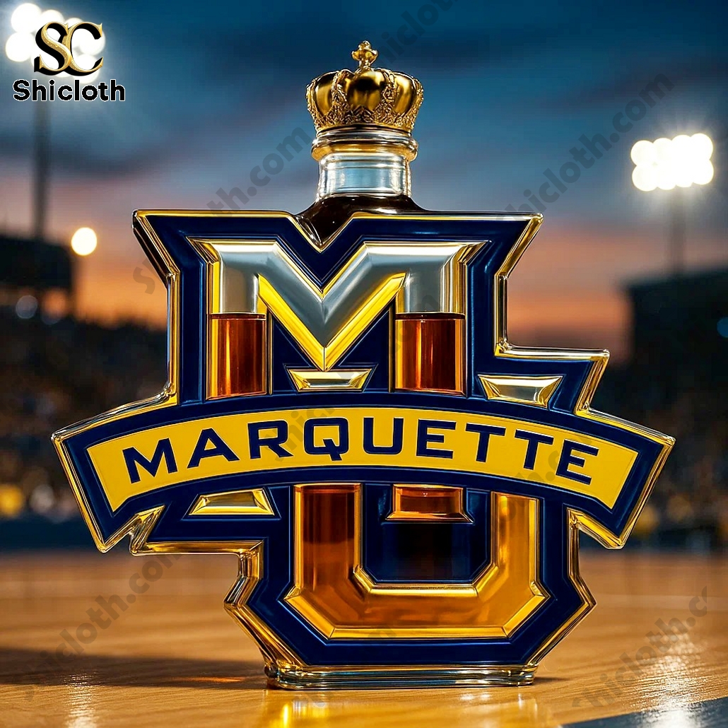 Marquette Golden Eagles Limited Edition Whiskey Bottle