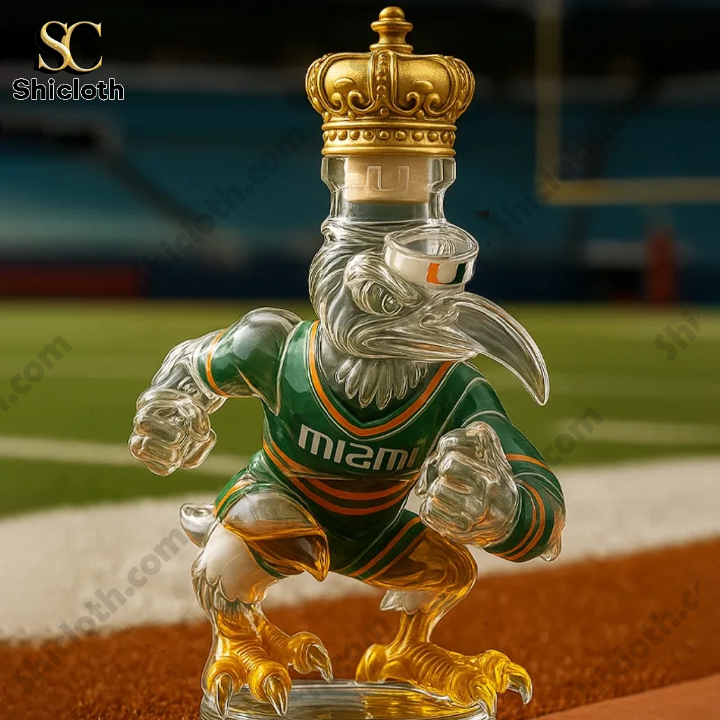 Miami Hurricanes 99th Anniversary Limited Edition Whisky Bottle