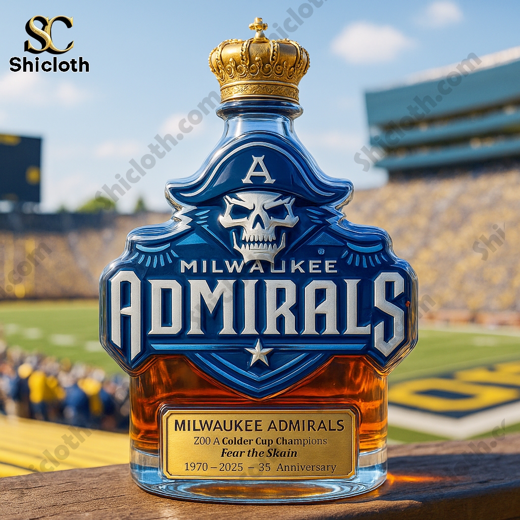 Milwaukee Admirals 35 Anniversary Whiskey Bottle