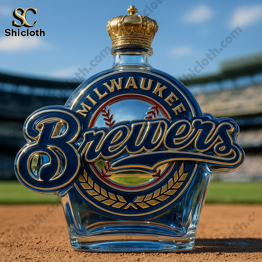 Milwaukee Brewers 56th Anniversary Whiskey Bottle