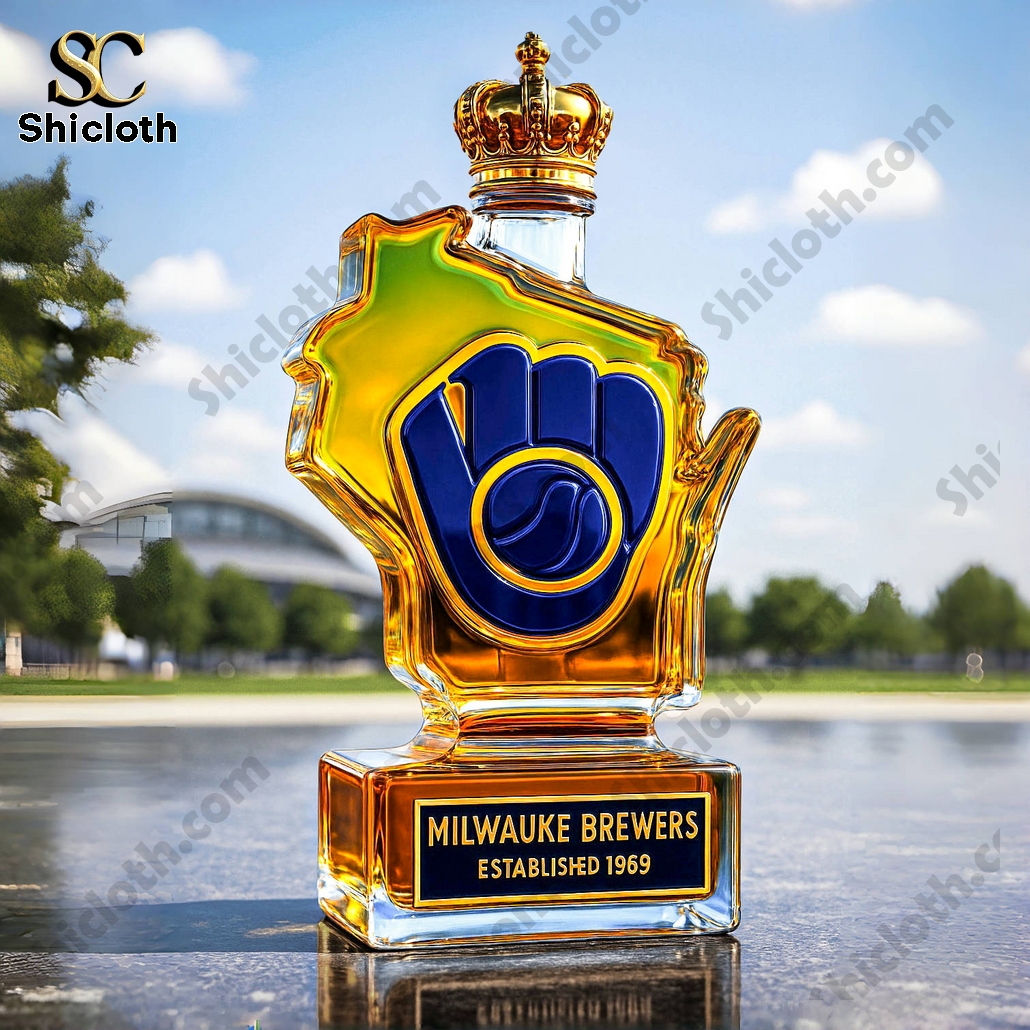 Milwaukee Brewers 56th Anniversary Edition Whiskey Bottle