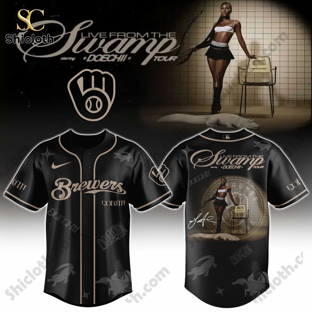 Milwaukee Brewers MLB x Doechii Tour 2025 Baseball Jersey
