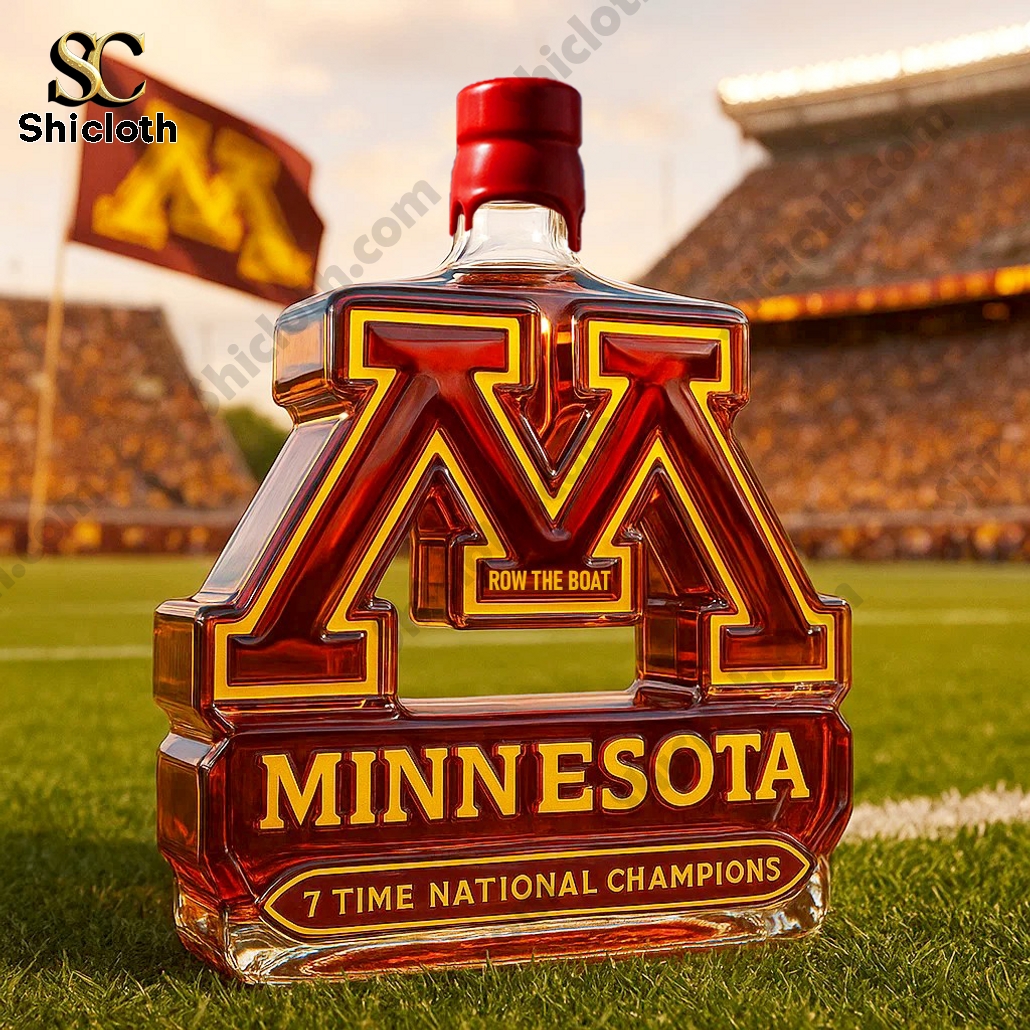 Minnesota Golden Gophers 7 Time National Champs Whiskey Bottle 3 Minnesota Golden Gophers 7 Time National Champs Whiskey Bottle - Image 3