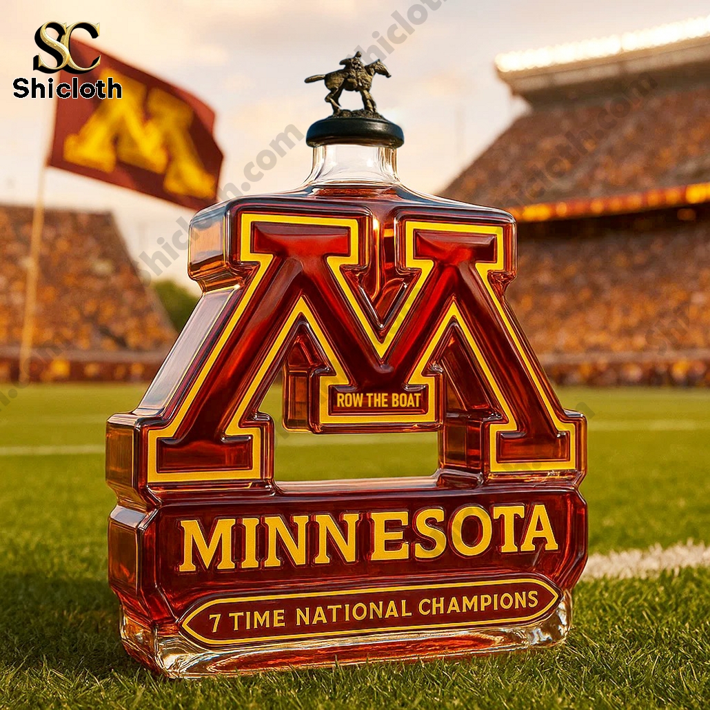Minnesota Golden Gophers 7 Time National Champs Whiskey Bottle 4 Minnesota Golden Gophers 7 Time National Champs Whiskey Bottle - Image 4