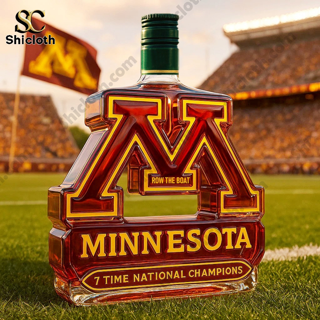 Minnesota Golden Gophers 7 Time National Champs Whiskey Bottle 5 Minnesota Golden Gophers 7 Time National Champs Whiskey Bottle - Image 5
