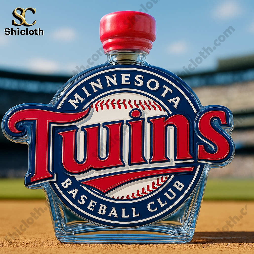 Minnesota Twins 124th Anniversary Whiskey Bottle