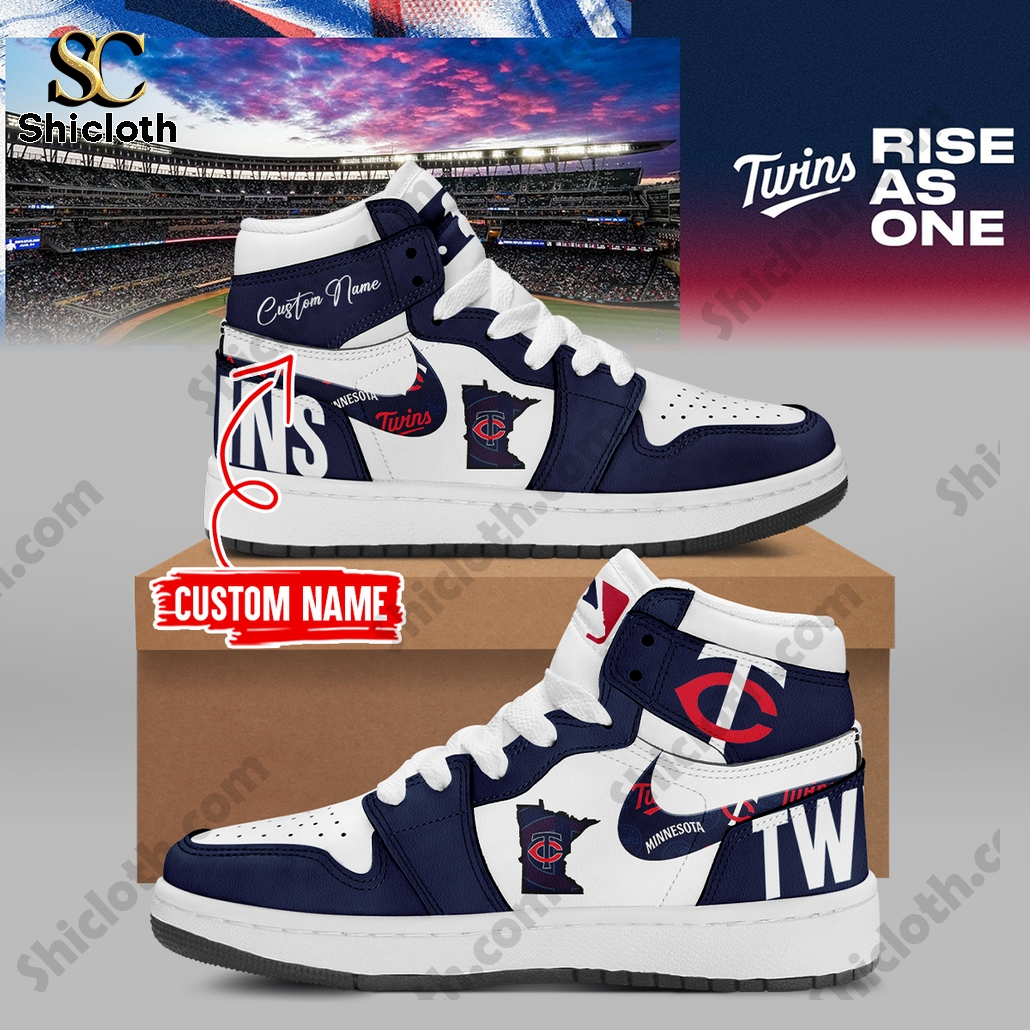 Minnesota Twins MLB Personalized Air Jordan 1 High Top
