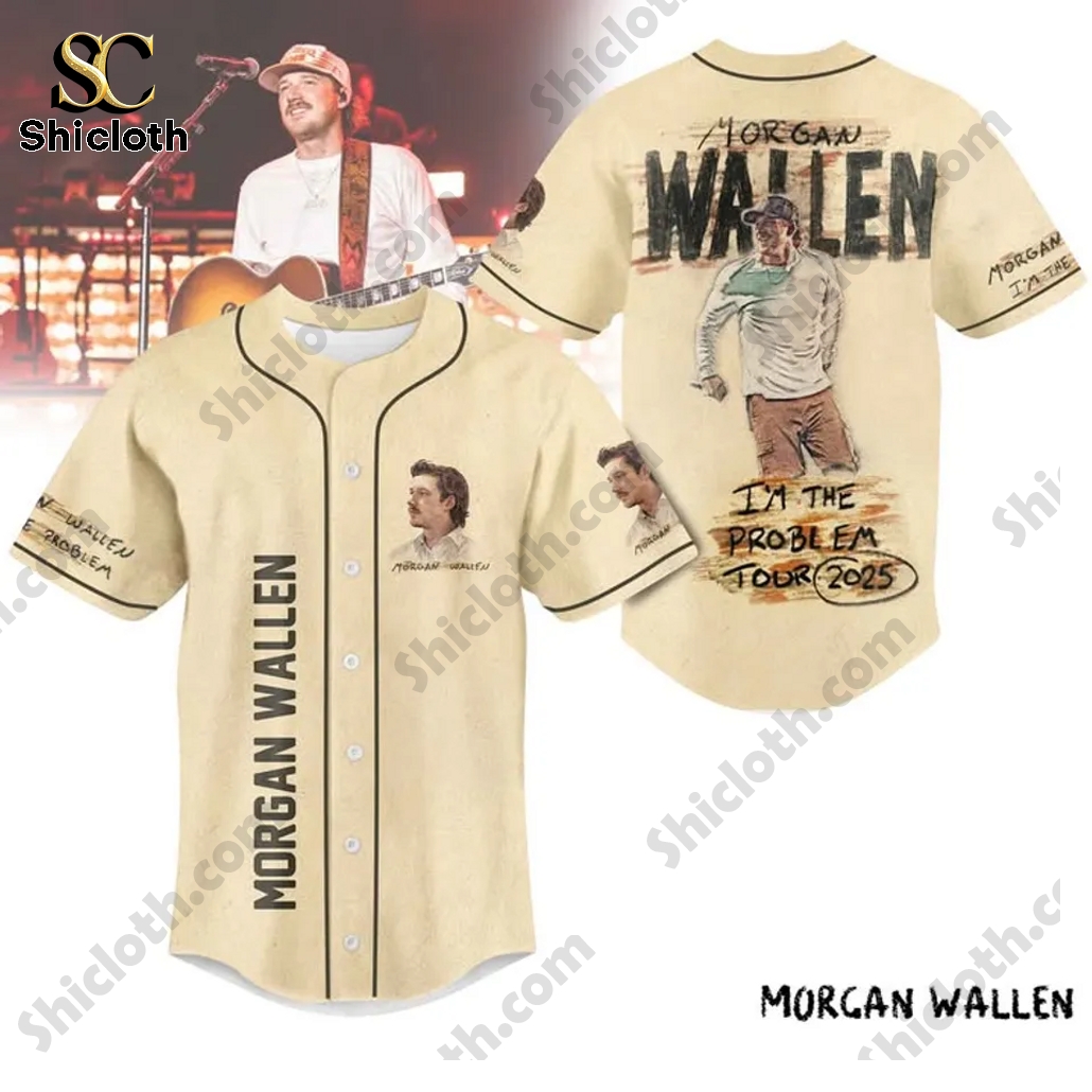 Morgan Wallen I'm The Problem Tour 2025 Baseball Jersey