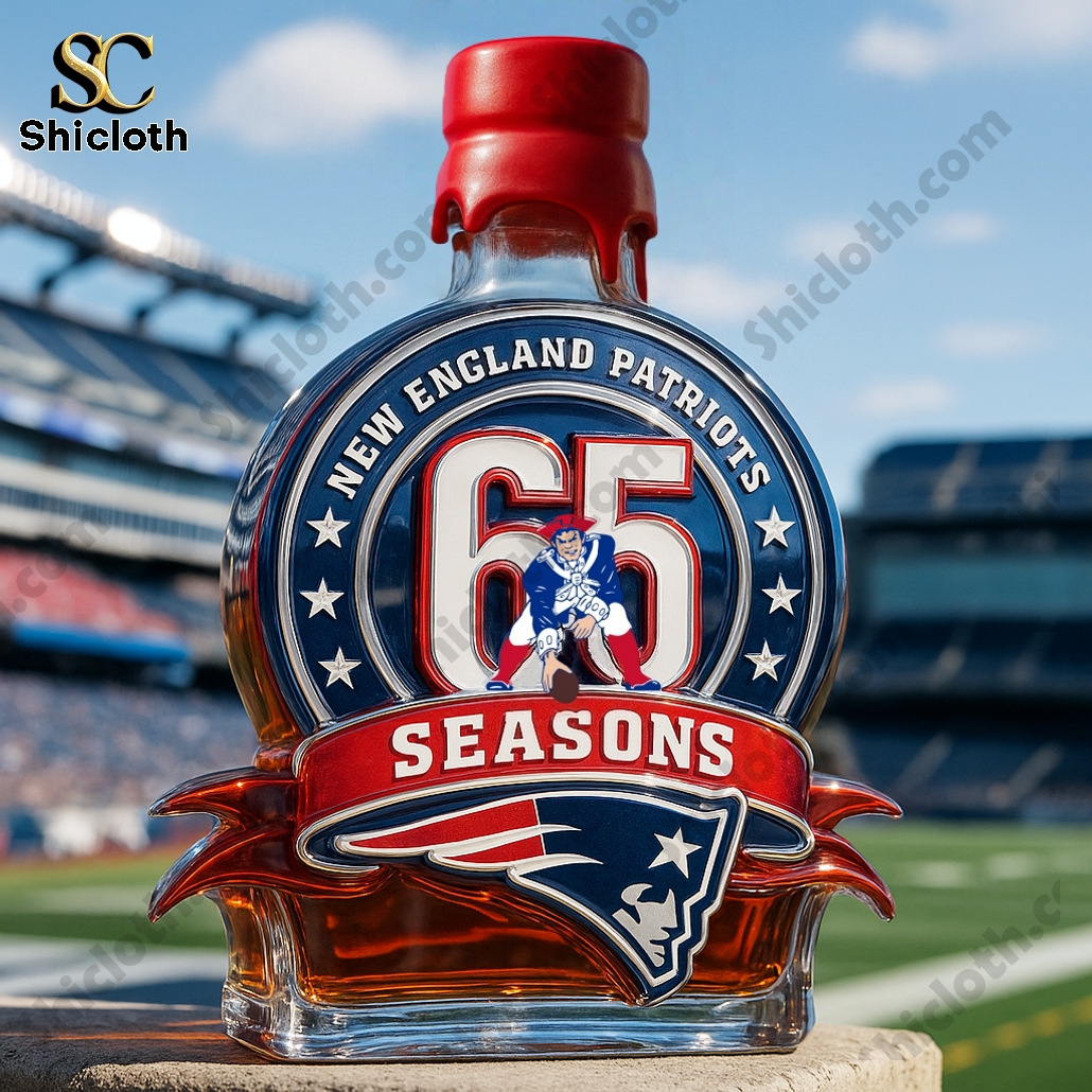 New England Patriots 65th Anniversary Limited Edition Whiskey Bottle 5 New England Patriots 65th Anniversary Limited Edition Whiskey Bottle - Image 5