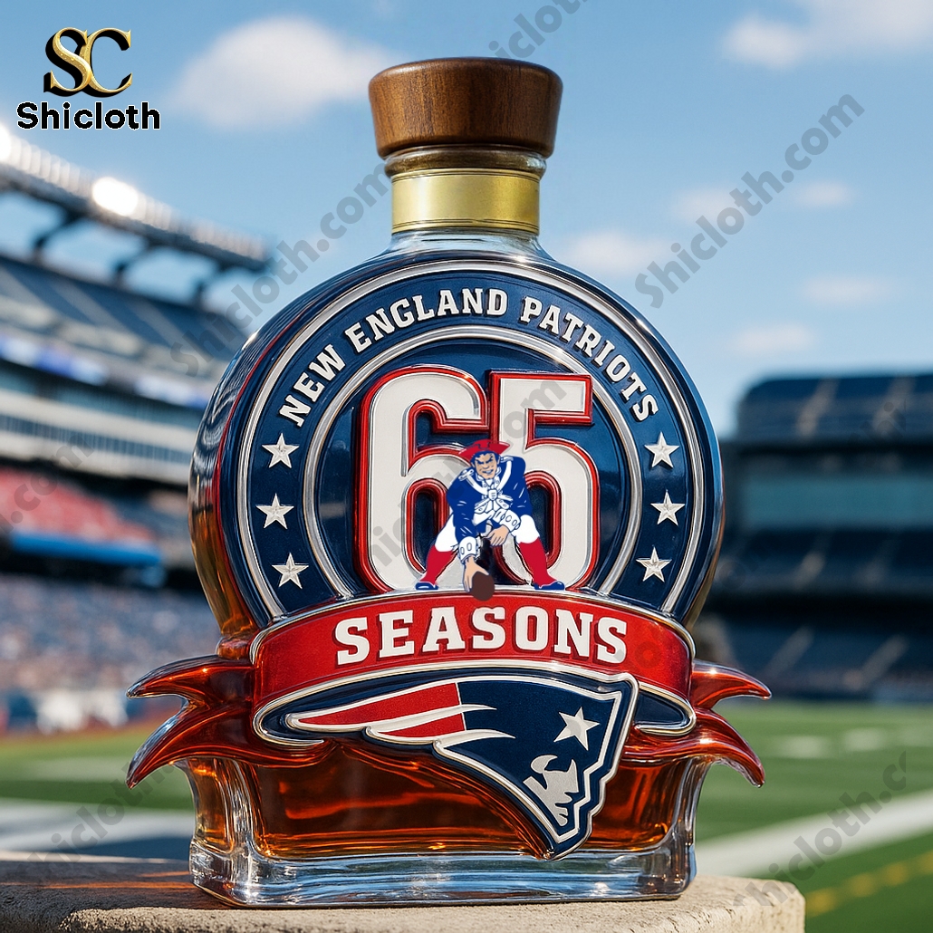 New England Patriots 65th Anniversary Limited Edition Whiskey Bottle 6 New England Patriots 65th Anniversary Limited Edition Whiskey Bottle - Image 6