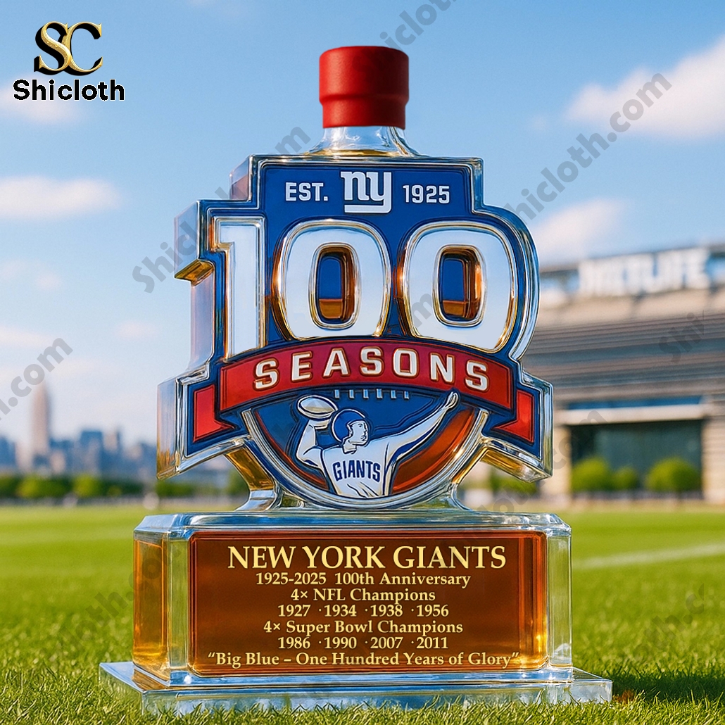New York Giants 100th Anniversary Whiskey Bottle 5 New York Giants 100th Anniversary Whiskey Bottle - Image 5