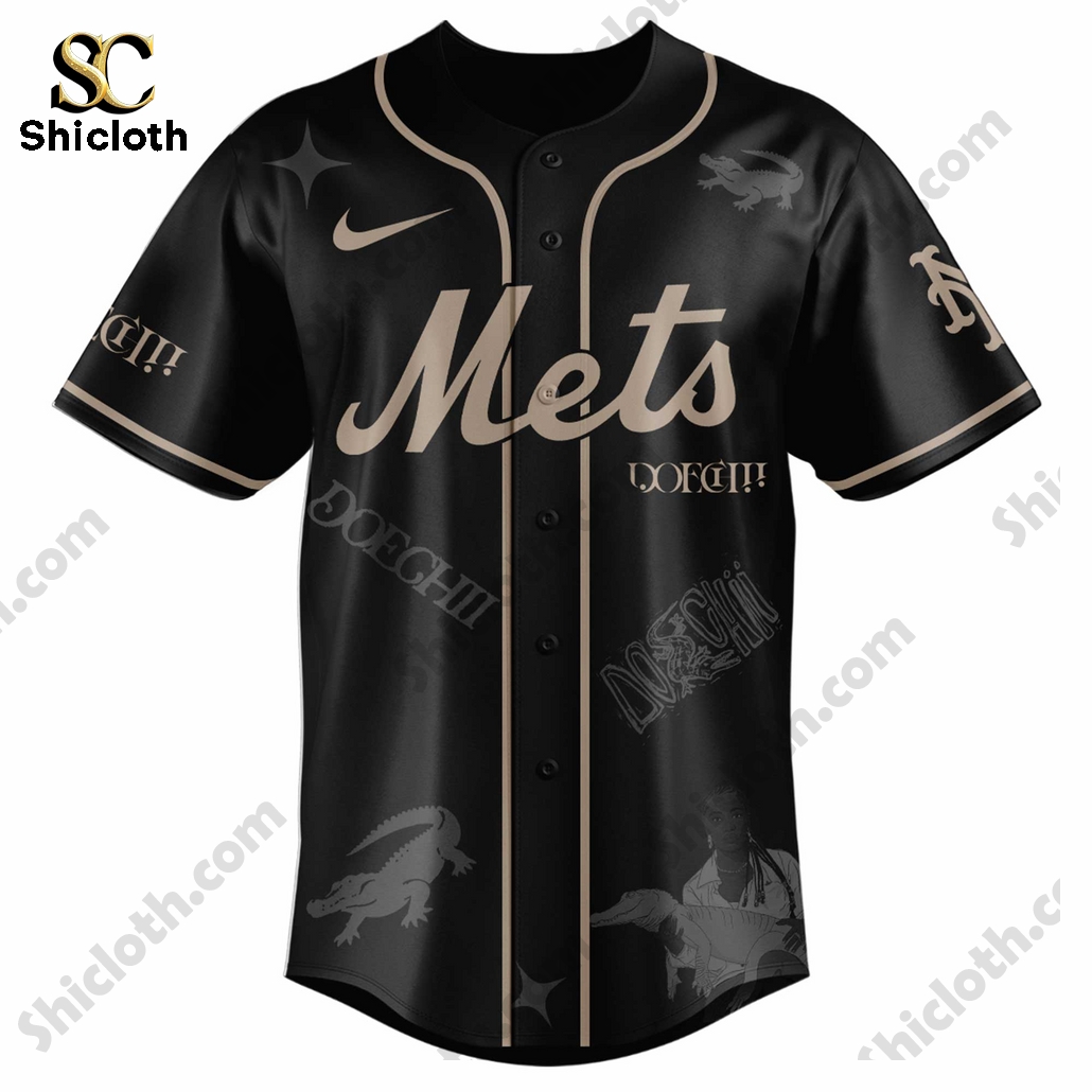 Alternative view of New York Mets x Doechii Tour 2025 Baseball Jersey