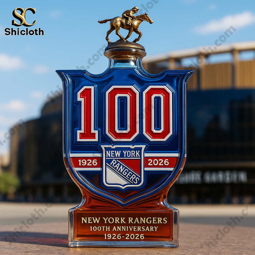New York Rangers 100th Anniversary Whiskey Bottle 3 New York Rangers 100th Anniversary Whiskey Bottle - Image 3