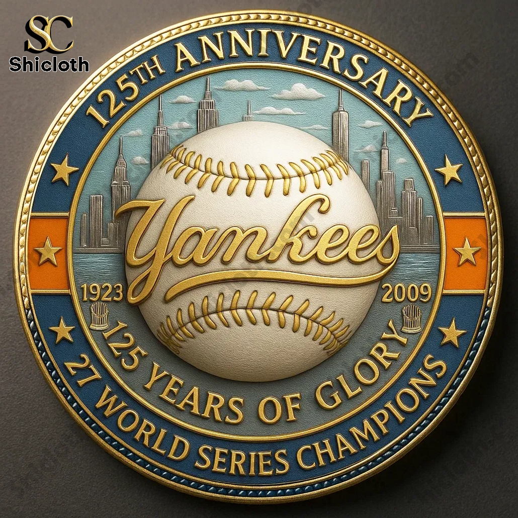 New York Yankees 125th Anniversary Commemorative Coin 4 New York Yankees 125th Anniversary Commemorative Coin - Image 4