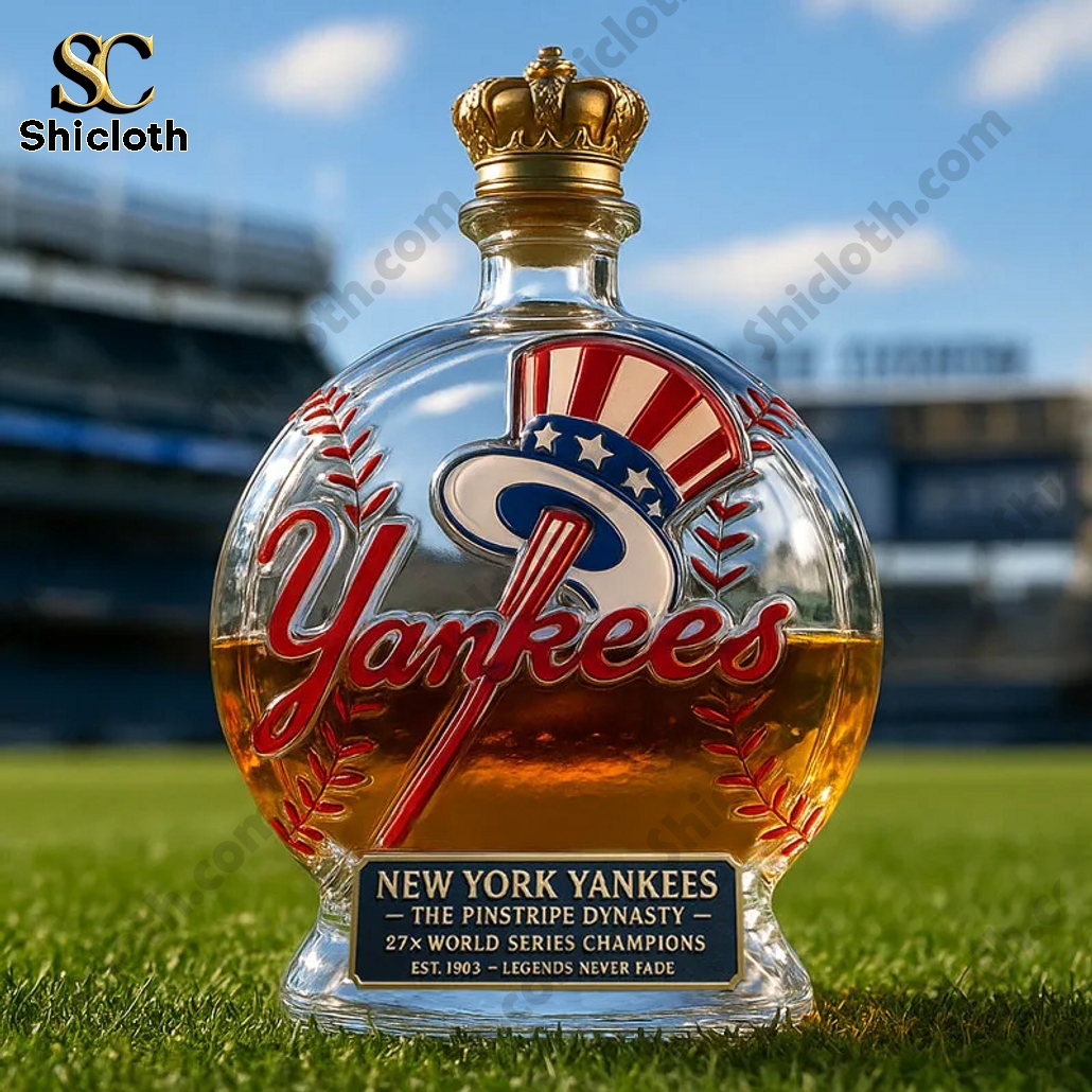 New York Yankees 27x World Series Champs Edition Whisky Bottle