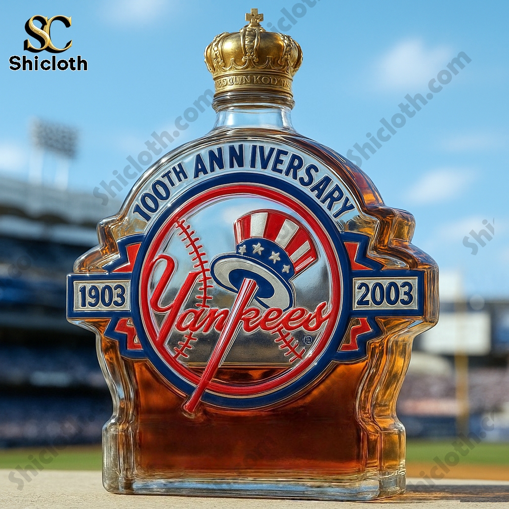 New York Yankees Commemorative Whiskey Bottle