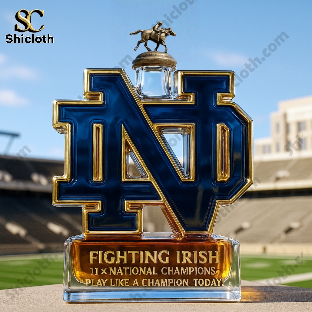 Notre Dame Fighting Irish Limited-Edition Whiskey Bottle 3 Notre Dame Fighting Irish Limited-Edition Whiskey Bottle - Image 3