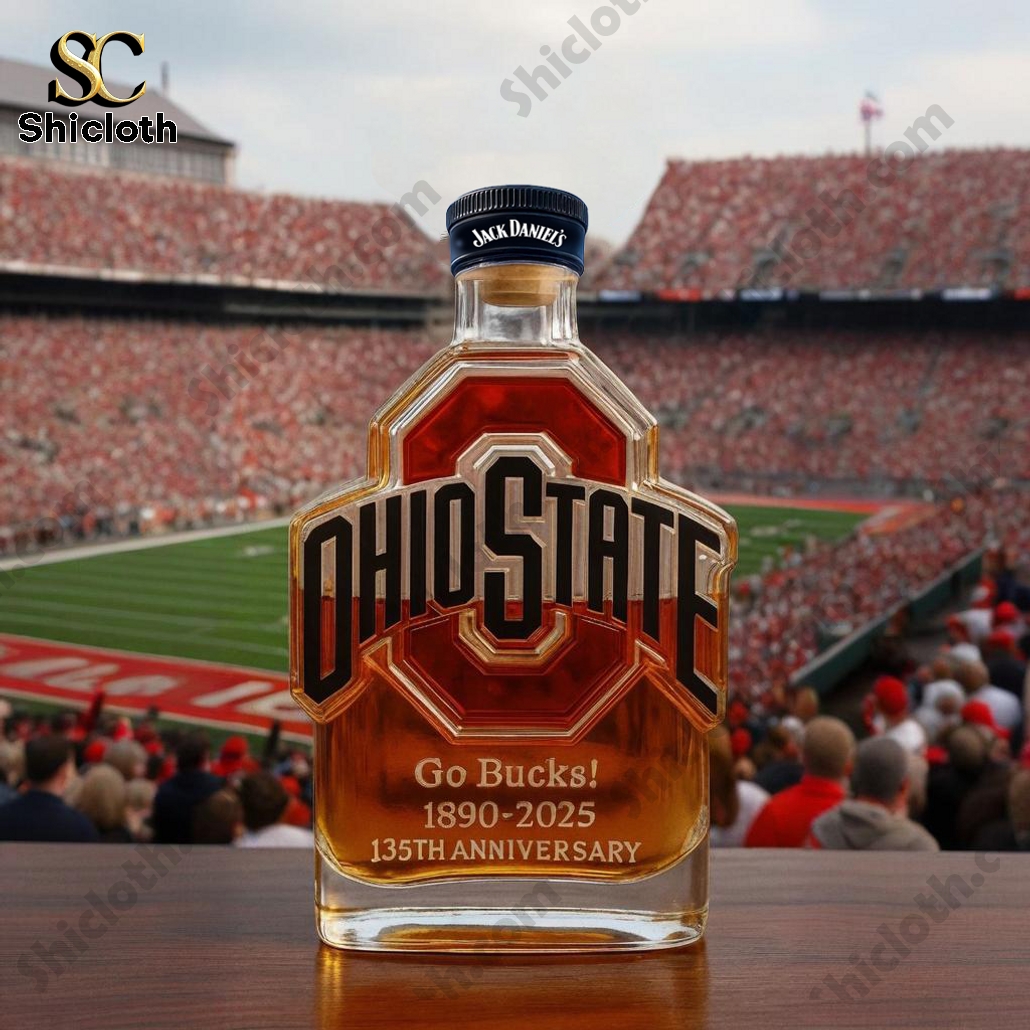 Ohio State Buckeyes 135th Anniversary Whiskey Bottle 3 Ohio State Buckeyes 135th Anniversary Whiskey Bottle - Image 3