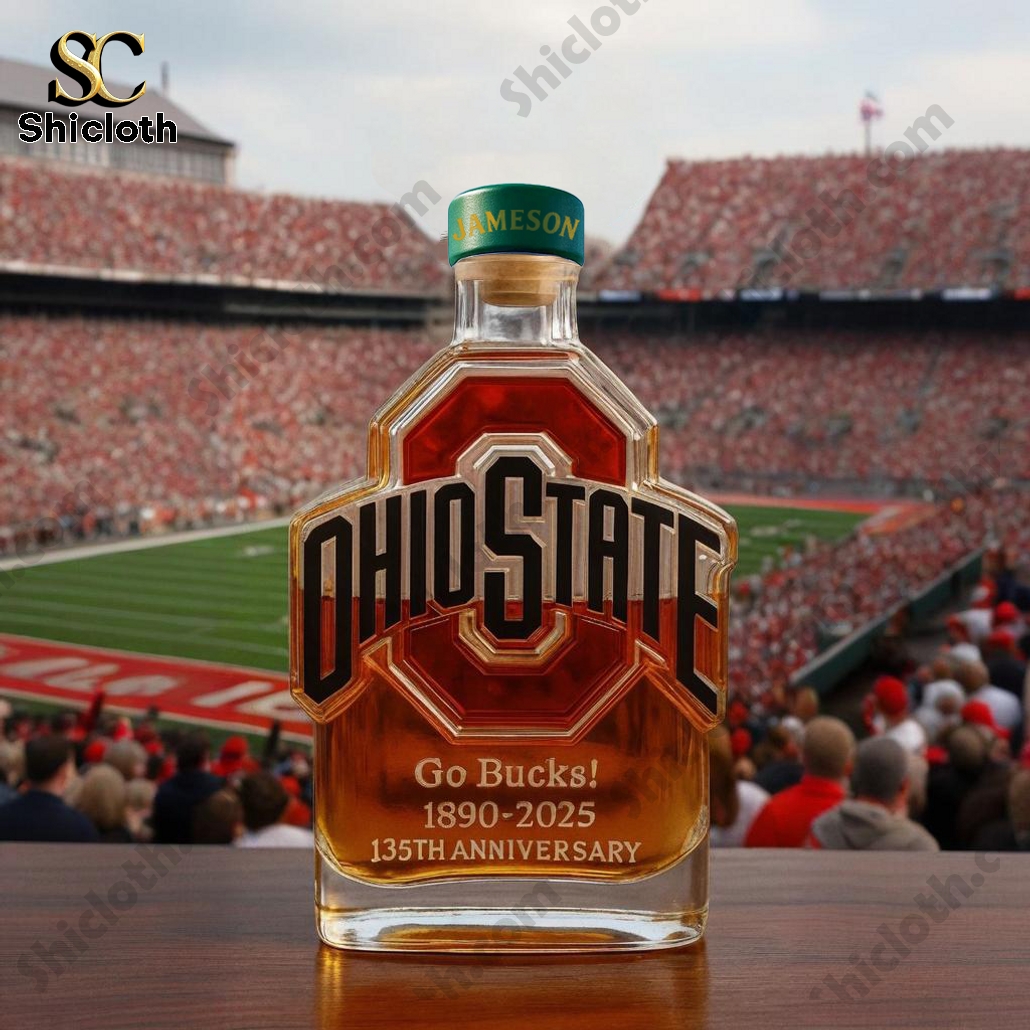 Ohio State Buckeyes 135th Anniversary Whiskey Bottle 4 Ohio State Buckeyes 135th Anniversary Whiskey Bottle - Image 4