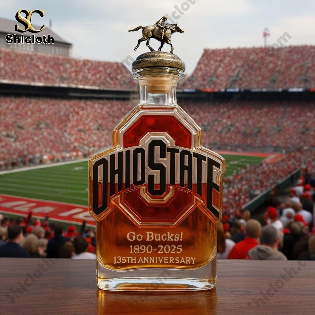 Ohio State Buckeyes 135th Anniversary Whiskey Bottle 6 Ohio State Buckeyes 135th Anniversary Whiskey Bottle - Image 6