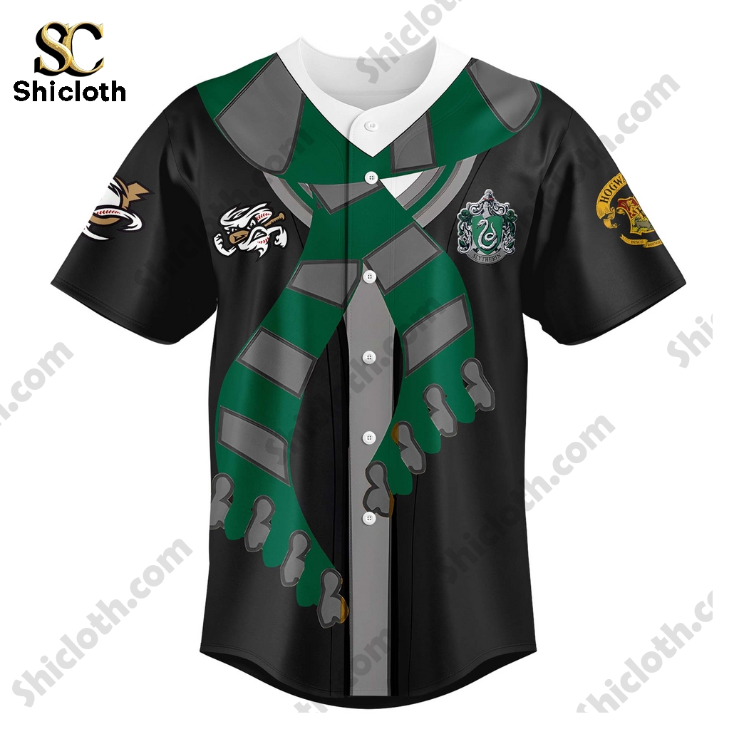 Alternative view of Omaha Storm Chasers Salazar Slytherin 2025 Baseball Jersey
