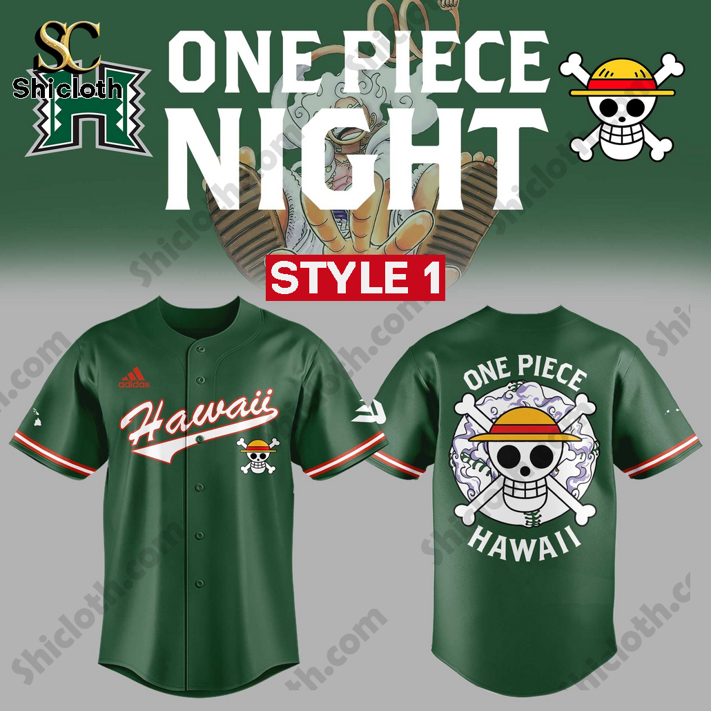One Piece x Hawaii Limited Edition 2025 Custom Baseball Jersey