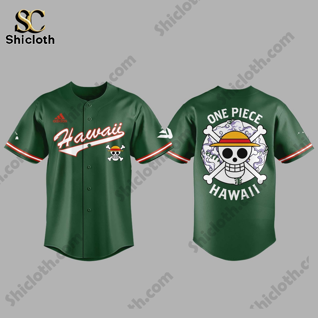 Alternative view of One Piece x Hawaii Limited Edition 2025 Custom Baseball Jersey