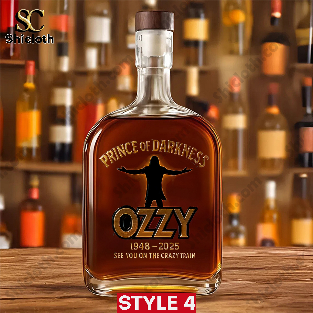 Ozzy Osbourne 25oz Empty Whiskey Bottle 4 Ozzy Osbourne 25oz Empty Whiskey Bottle - Image 4