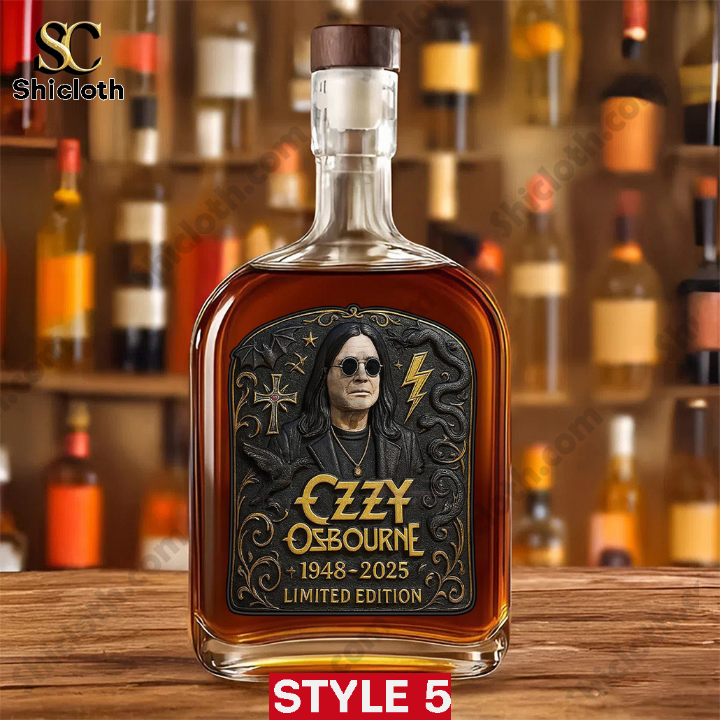 Ozzy Osbourne 25oz Empty Whiskey Bottle 5 Ozzy Osbourne 25oz Empty Whiskey Bottle - Image 5