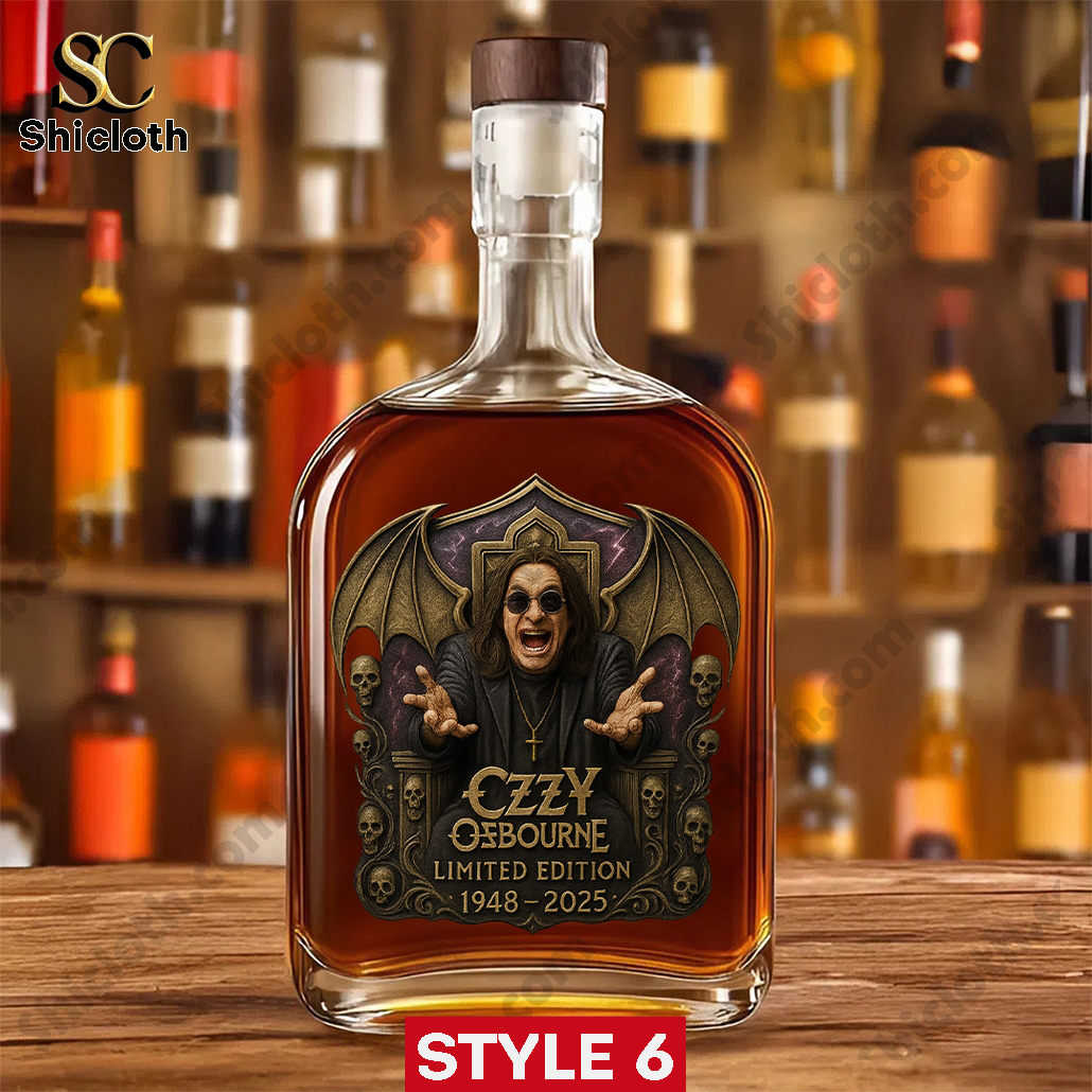 Ozzy Osbourne 25oz Empty Whiskey Bottle 6 Ozzy Osbourne 25oz Empty Whiskey Bottle - Image 6