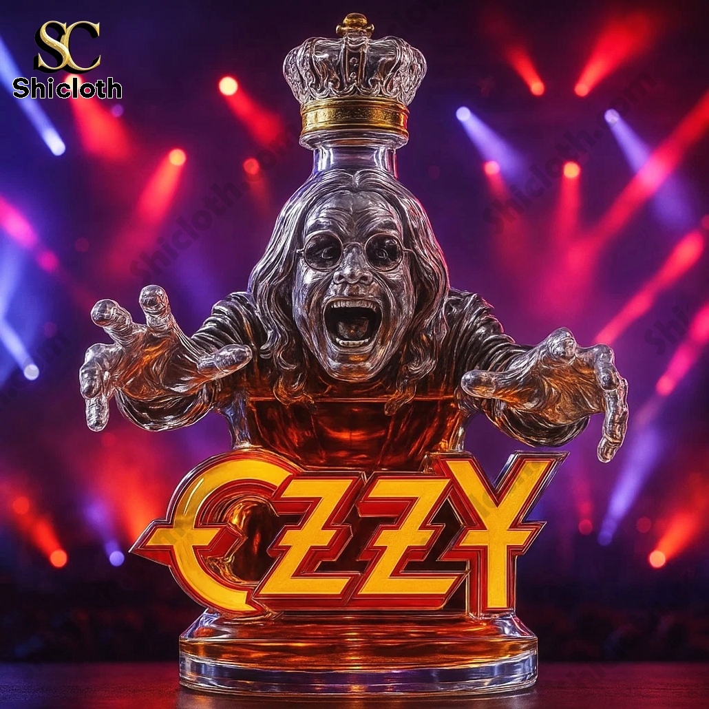 Ozzy Osbourne Crown Royal Memorial Whiskey Bottle