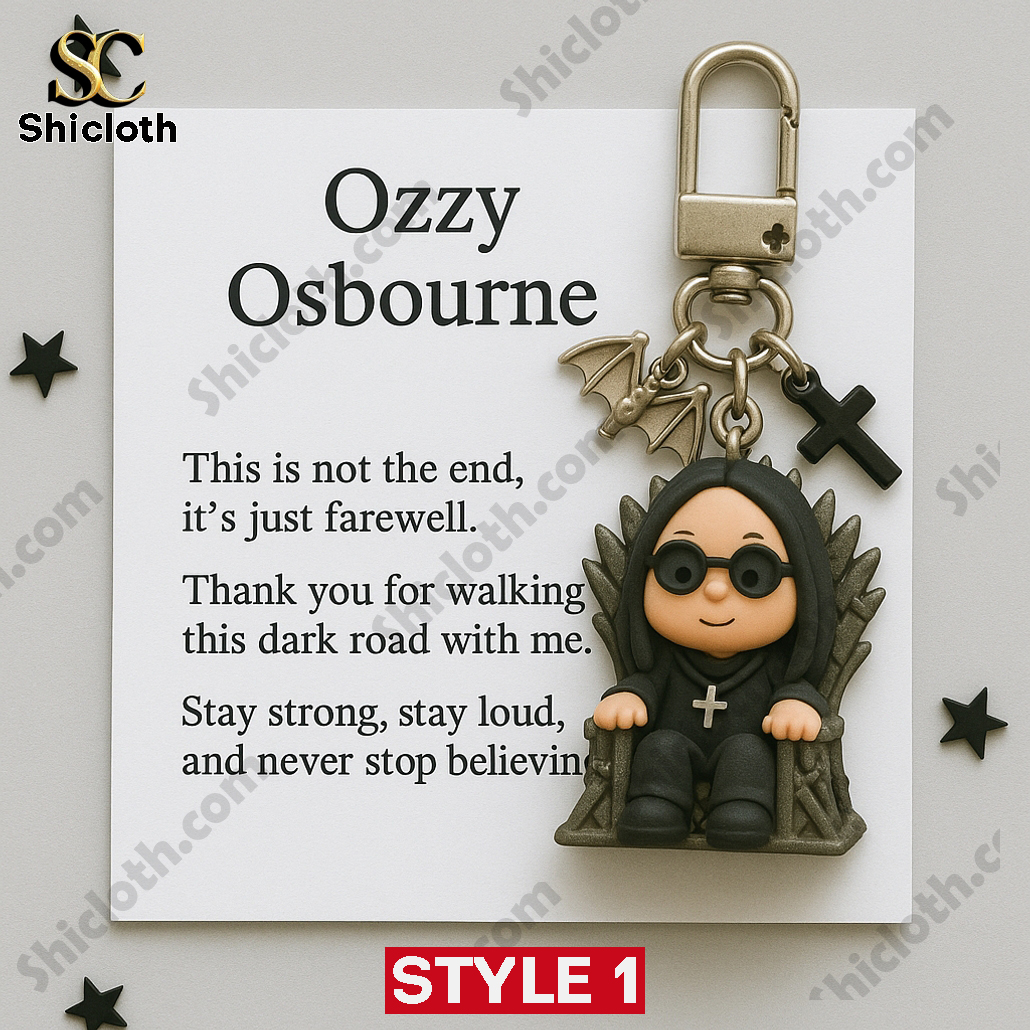 Ozzy Osbourne Memorial Keychain