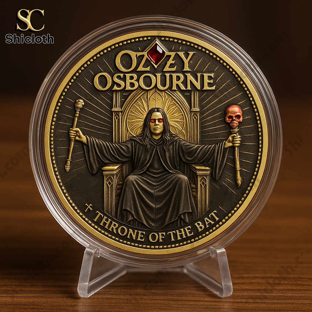Ozzy Osbourne Throne Of The Bat Edition Commemorative Coin