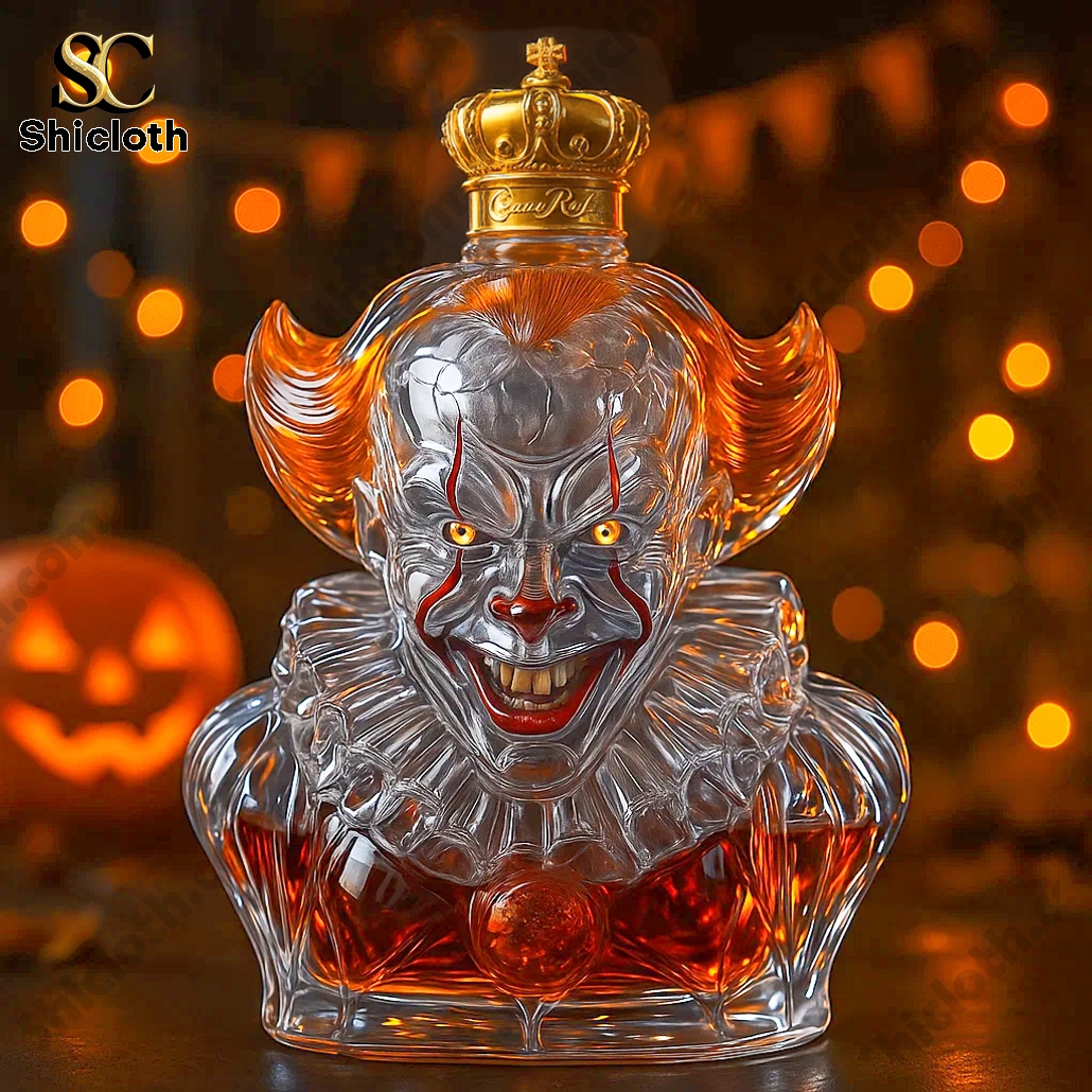 Pennywise Clown Halloween Edition Whiskey Bottle