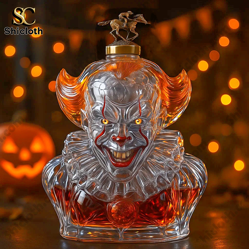 Pennywise Clown Halloween Edition Whiskey Bottle 4 Pennywise Clown Halloween Edition Whiskey Bottle - Image 4