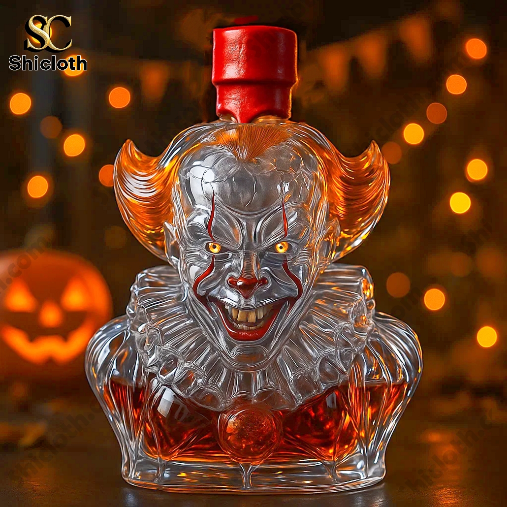 Pennywise Clown Halloween Edition Whiskey Bottle 5 Pennywise Clown Halloween Edition Whiskey Bottle - Image 5