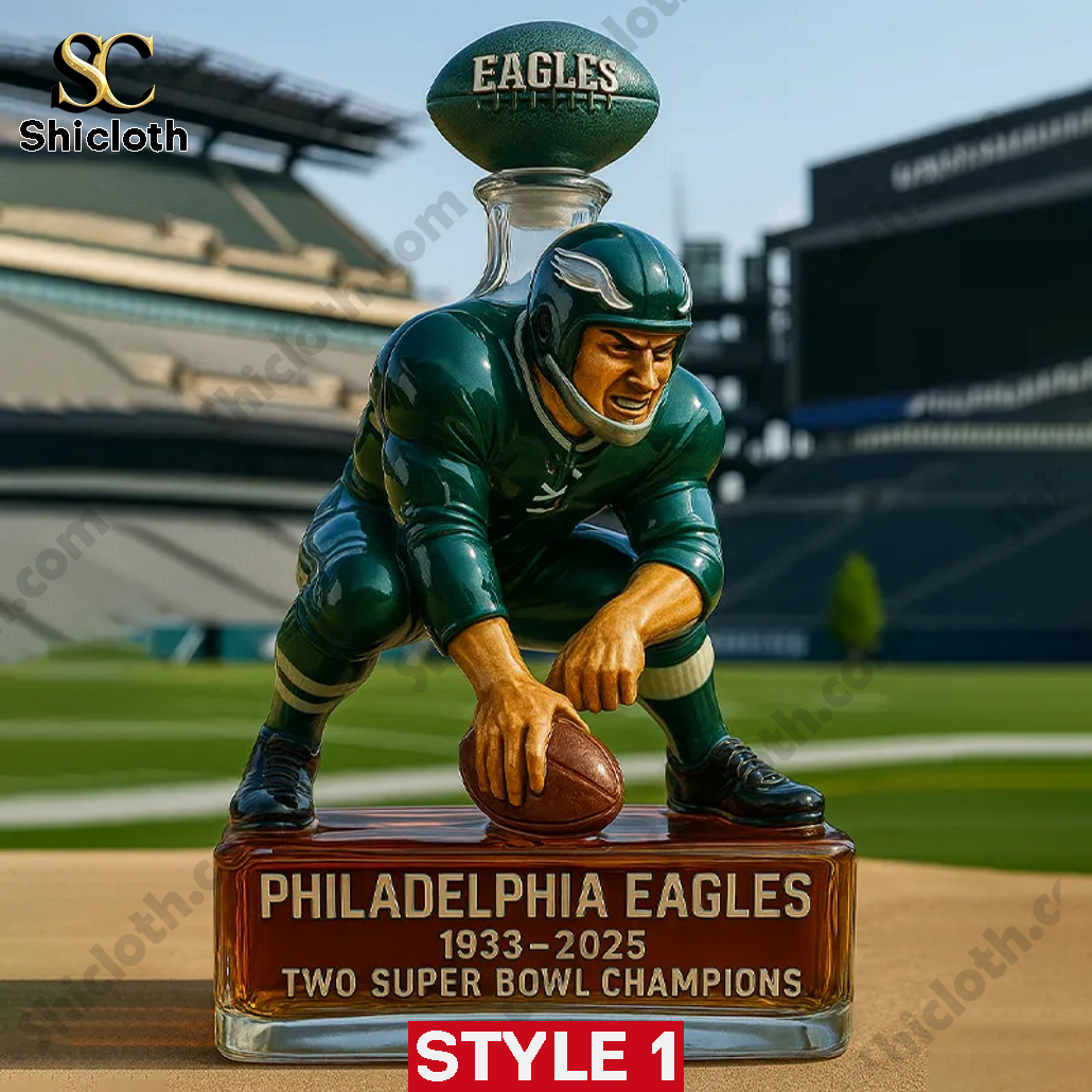 Philadelphia Eagles 92TH Anniversary Commemorate Whiskey Bottle