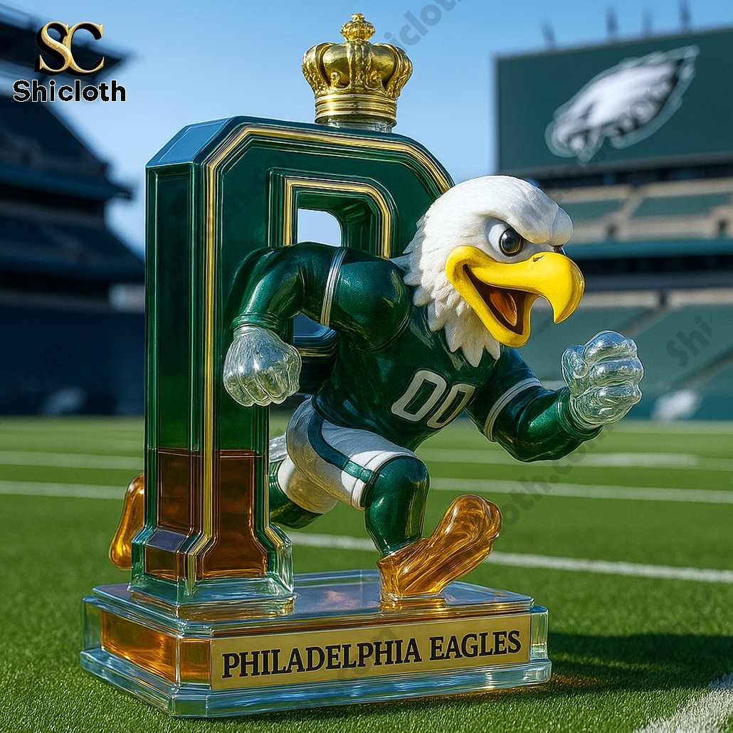 Philadelphia Eagles 92th Anniversary Whiskey Bottle