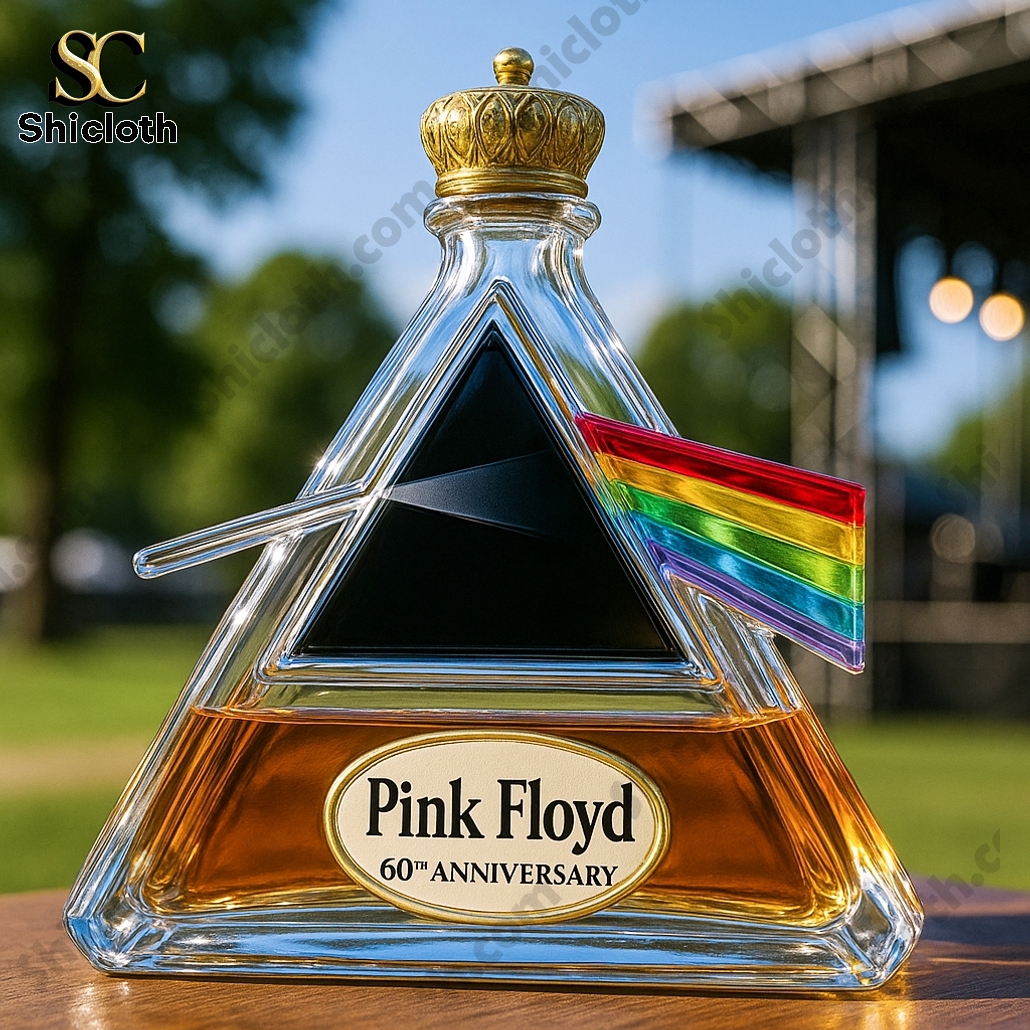 Pink Floyd 60th Anniversary Commemorative Whiskey Bottle