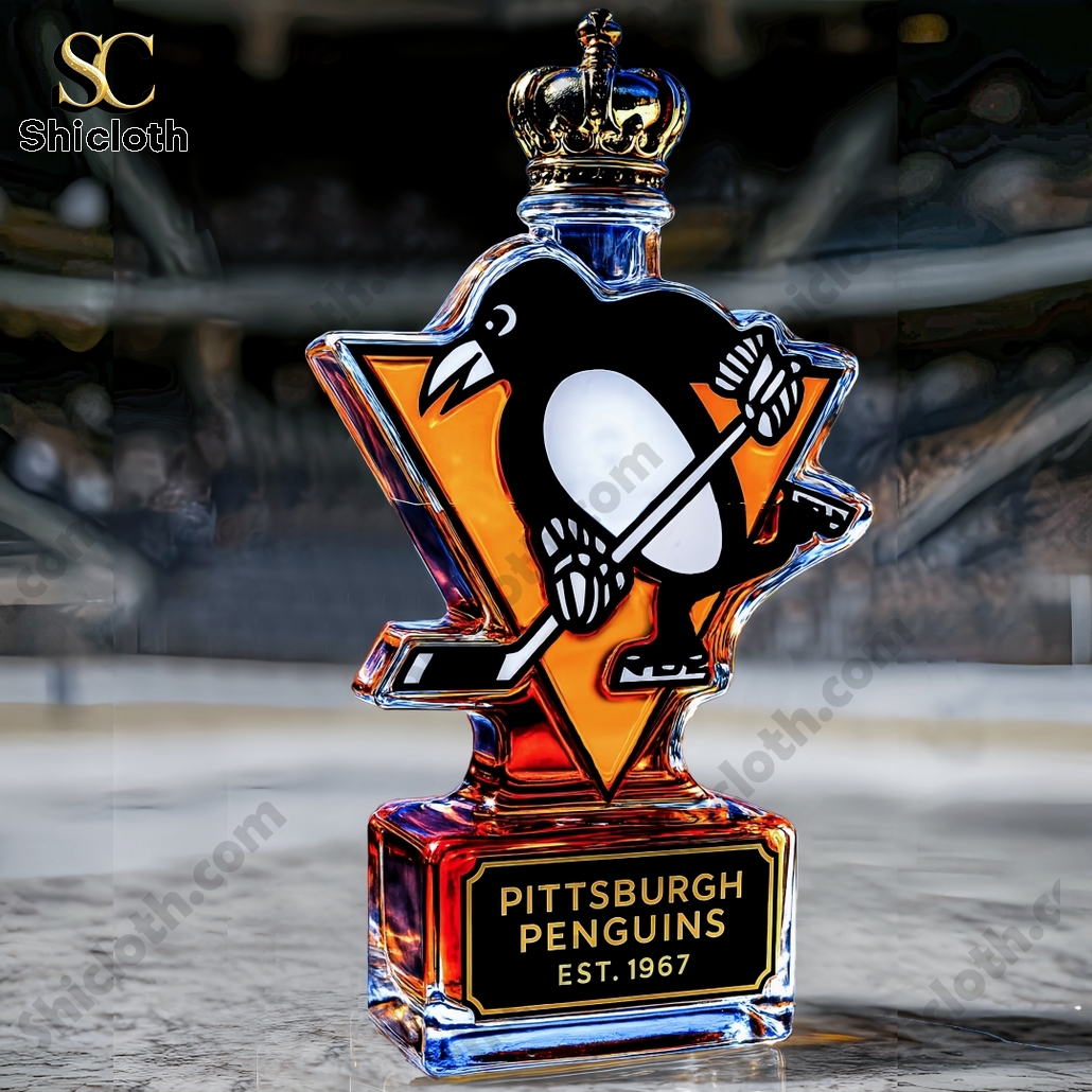 Pittsburgh Penguins Whiskey Bottle